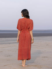 red summer dress