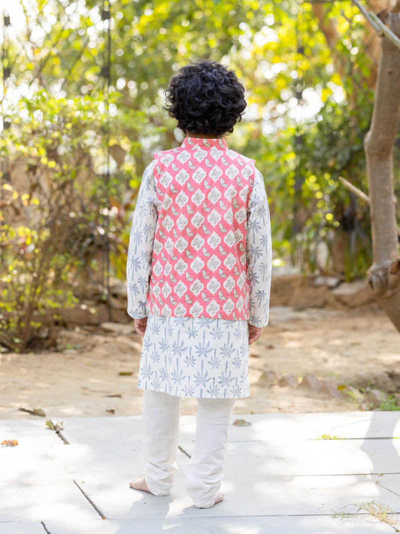 Handblock printed kurta set