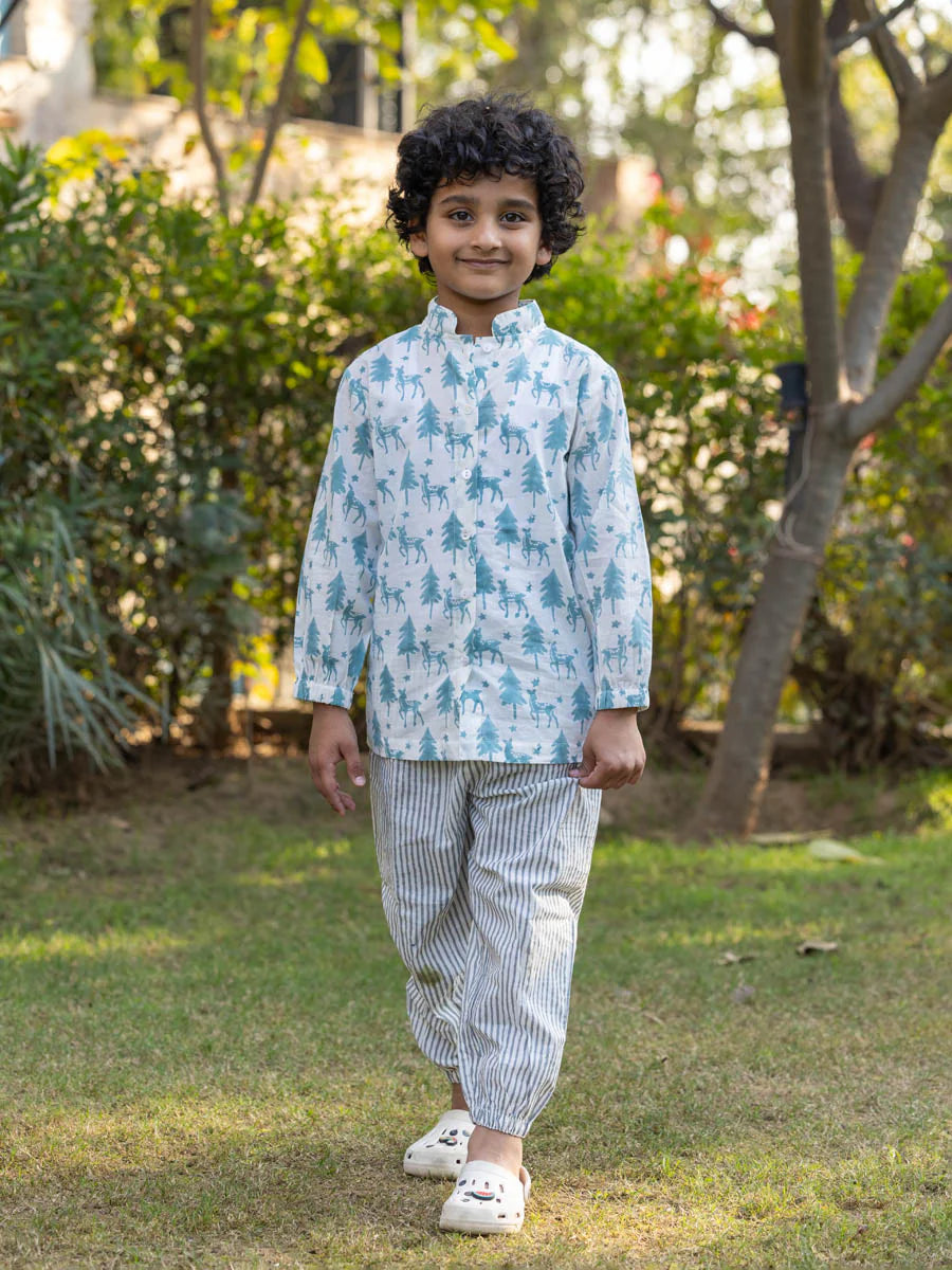 Hermey Organic Cotton Shirt and Pant Set of 2