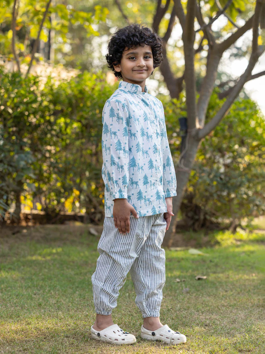 Turquoise kids' wear