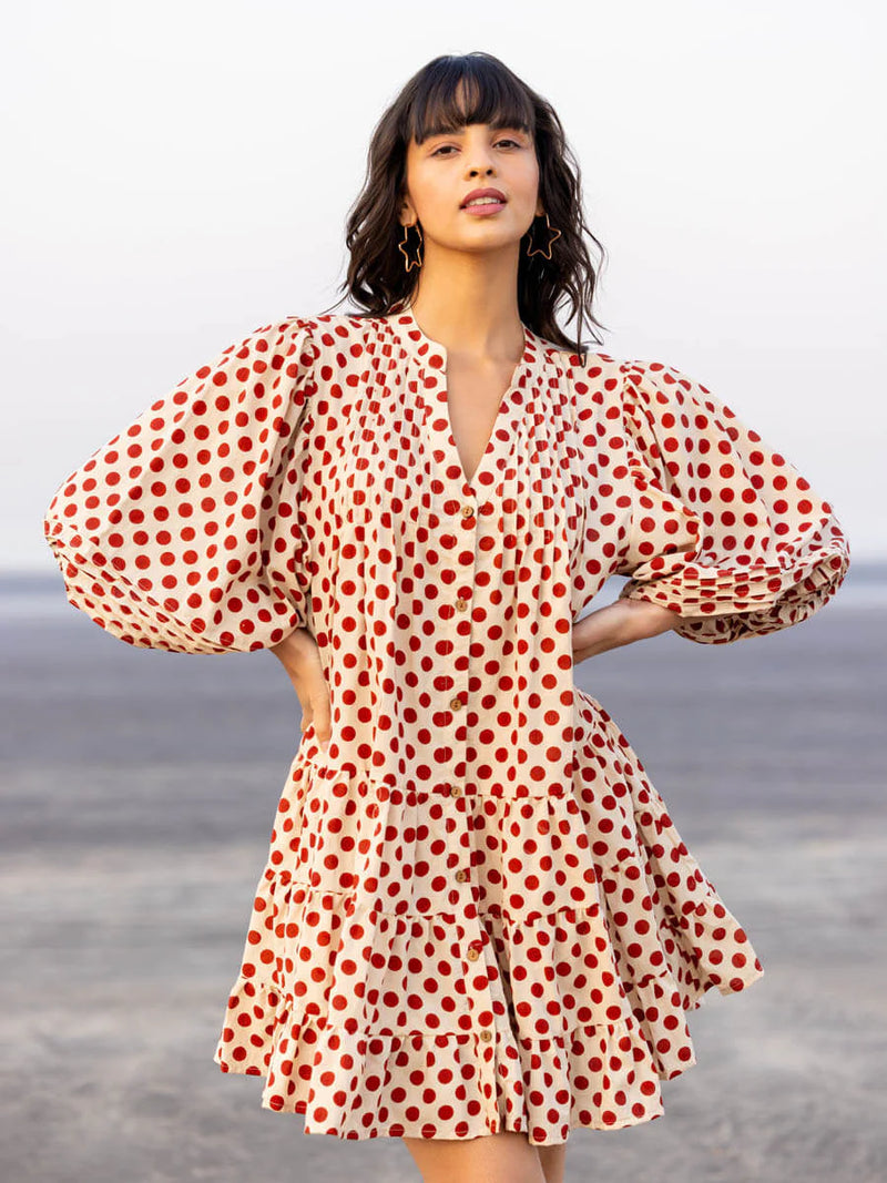 Bagru print dress