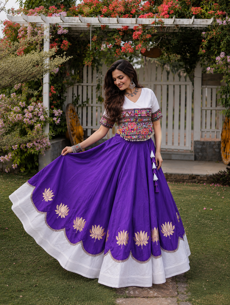 Raas Rang Kutchi Gamthi Navratri Lehenga Set