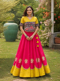 Raas Rang Kutchi Gamthi Navratri Lehenga Set