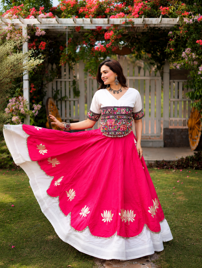 Raas Rang Kutchi Gamthi Navratri Lehenga Set