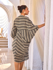 Crochet knit dress