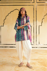 Blush Cotton Silk & Satin Pokhran Set