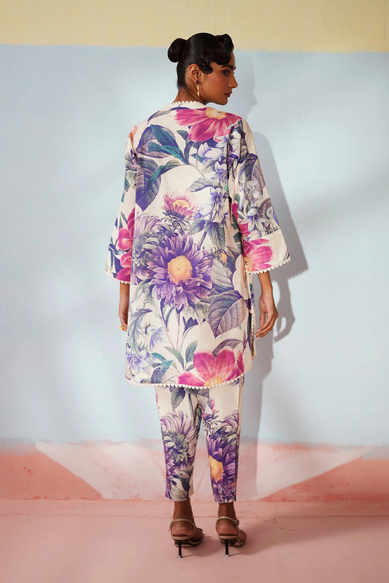 Serene Garden Cotton Lawn 3-Piece Set