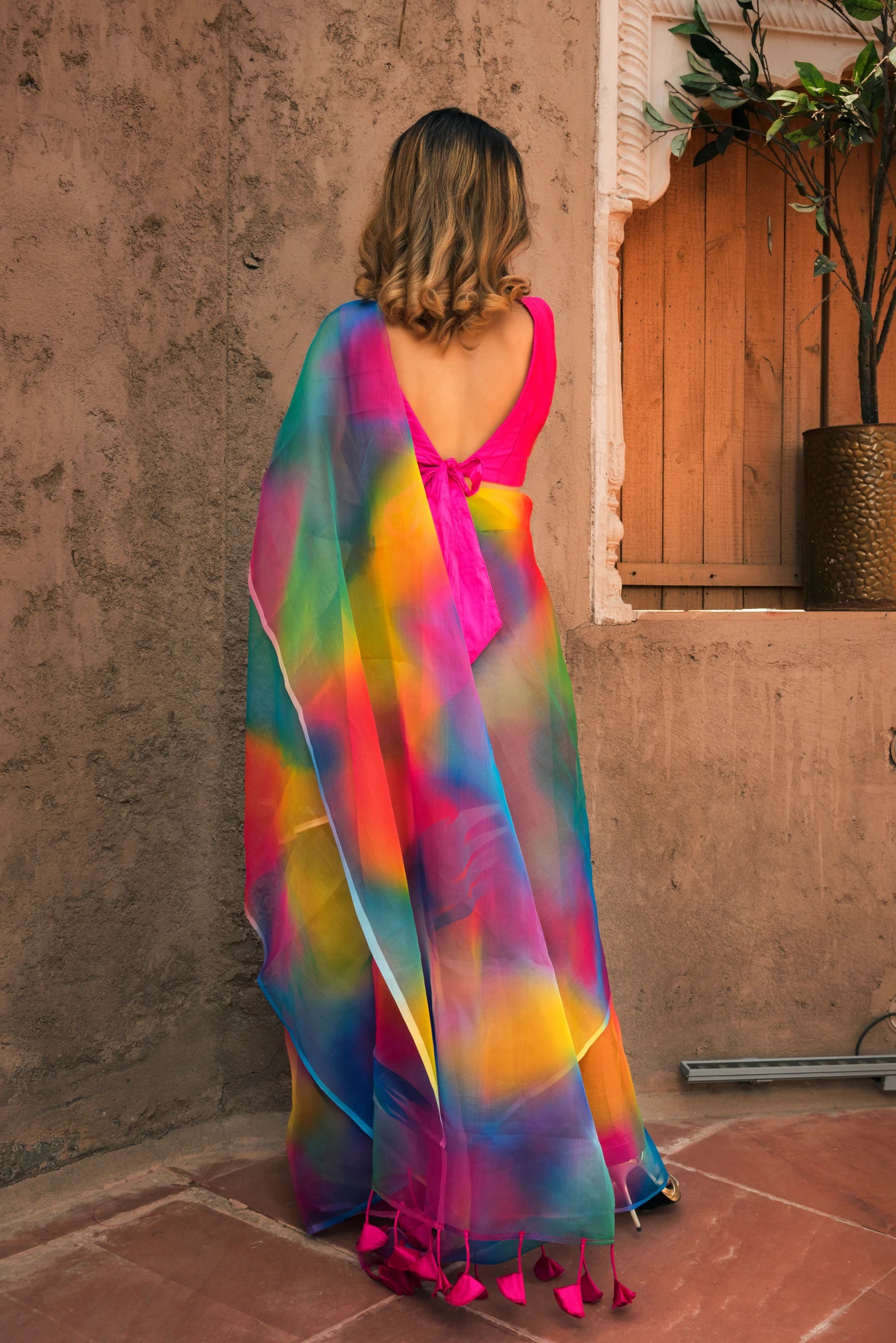 Hand tassel saree pallu