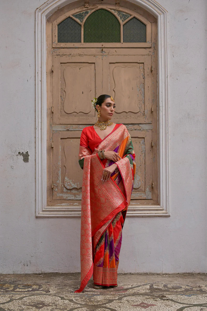 Festive silk saree