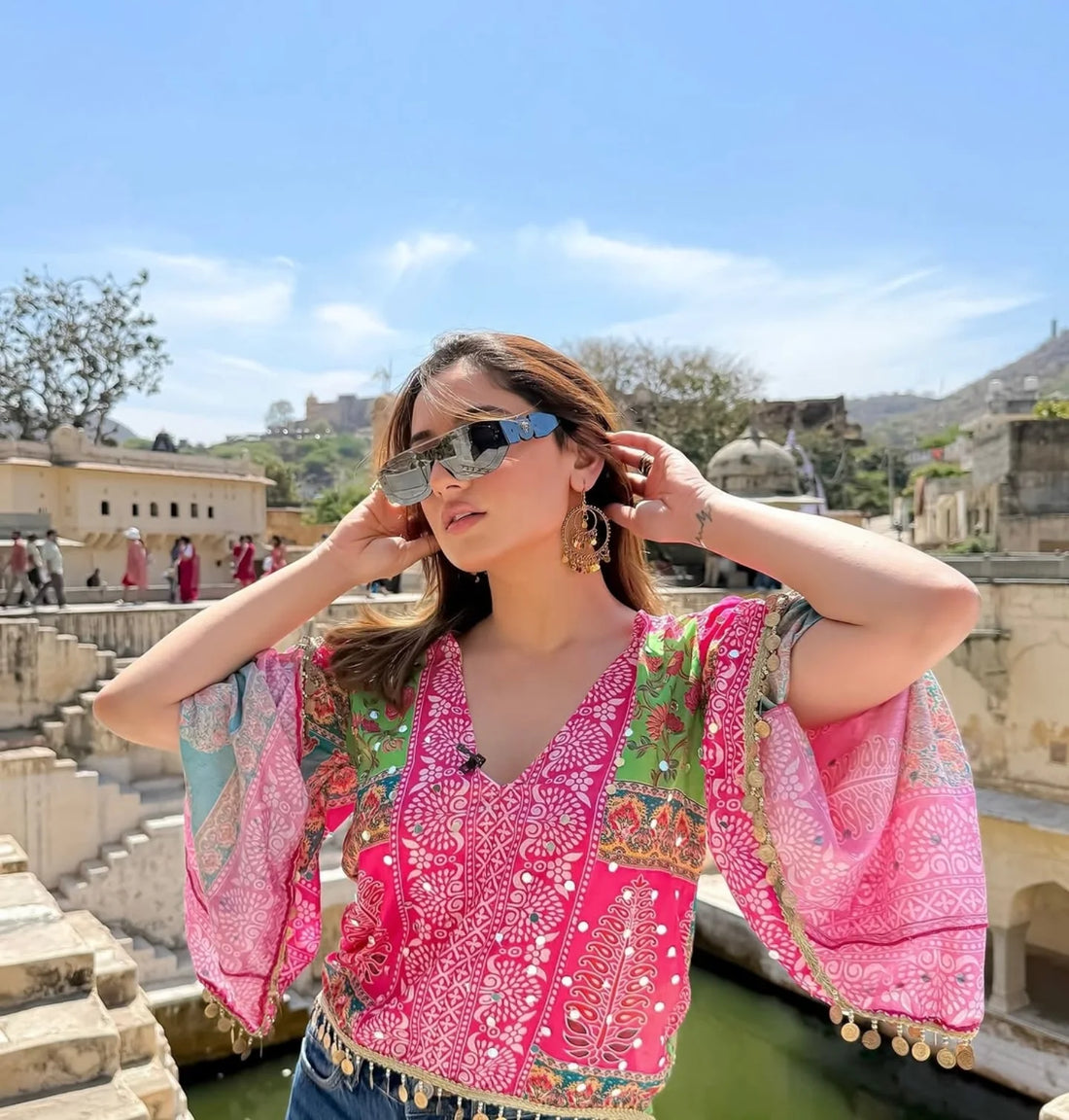 Rangrez Heritage Printed Kaftan Top