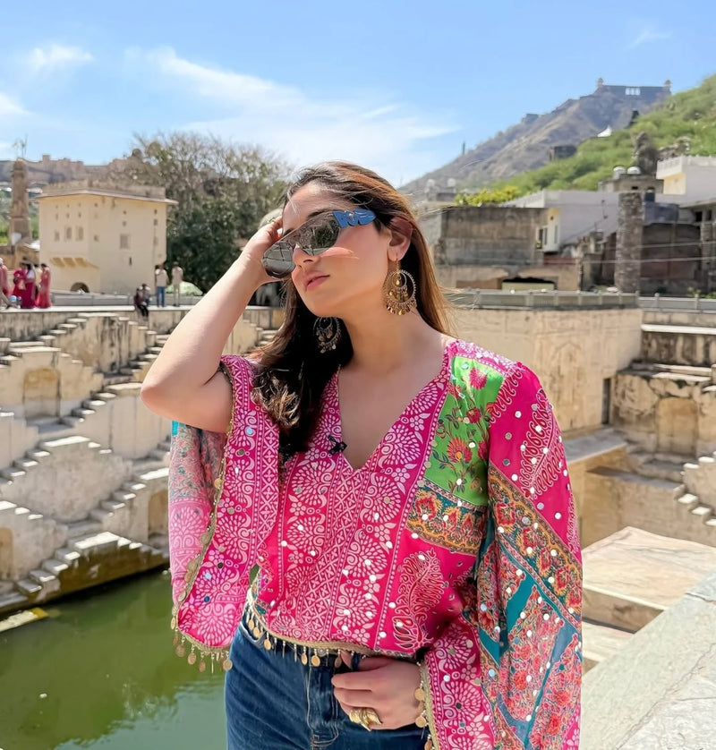 Rangrez Heritage Printed Kaftan Top