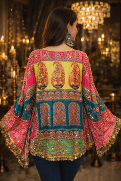 Rangrez Heritage Printed Kaftan Top