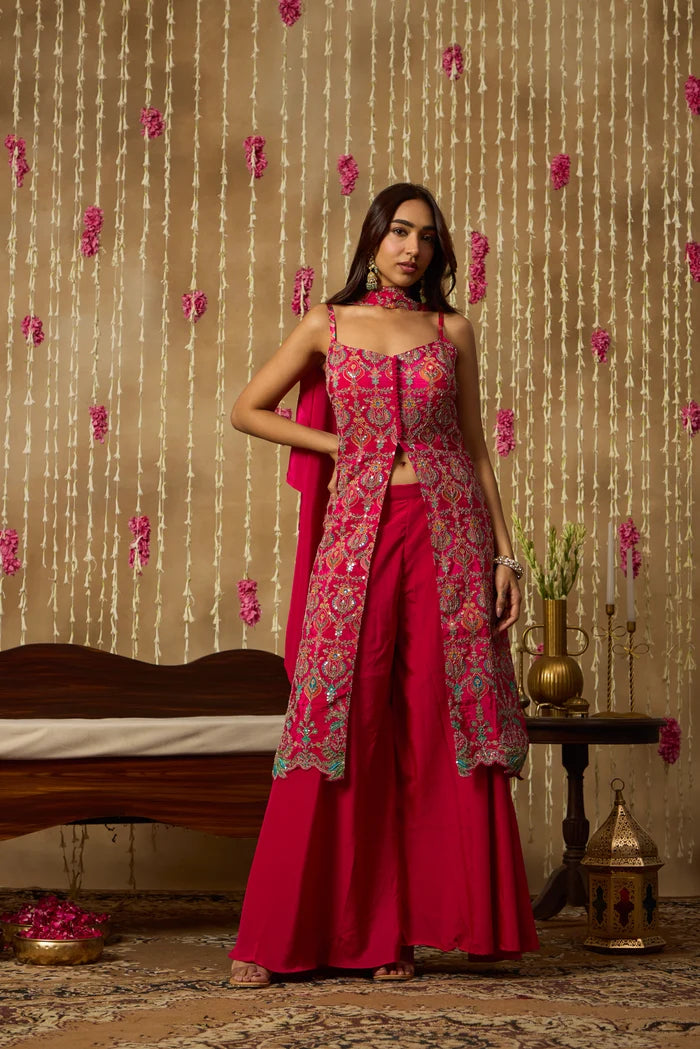 Rani Gulbahar Embroidered Palazzo Set