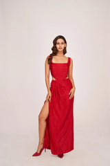 Red Corset Co-Ord Set