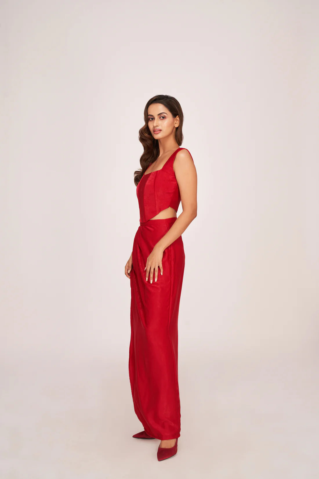 High Slit Skirt Co-ord
