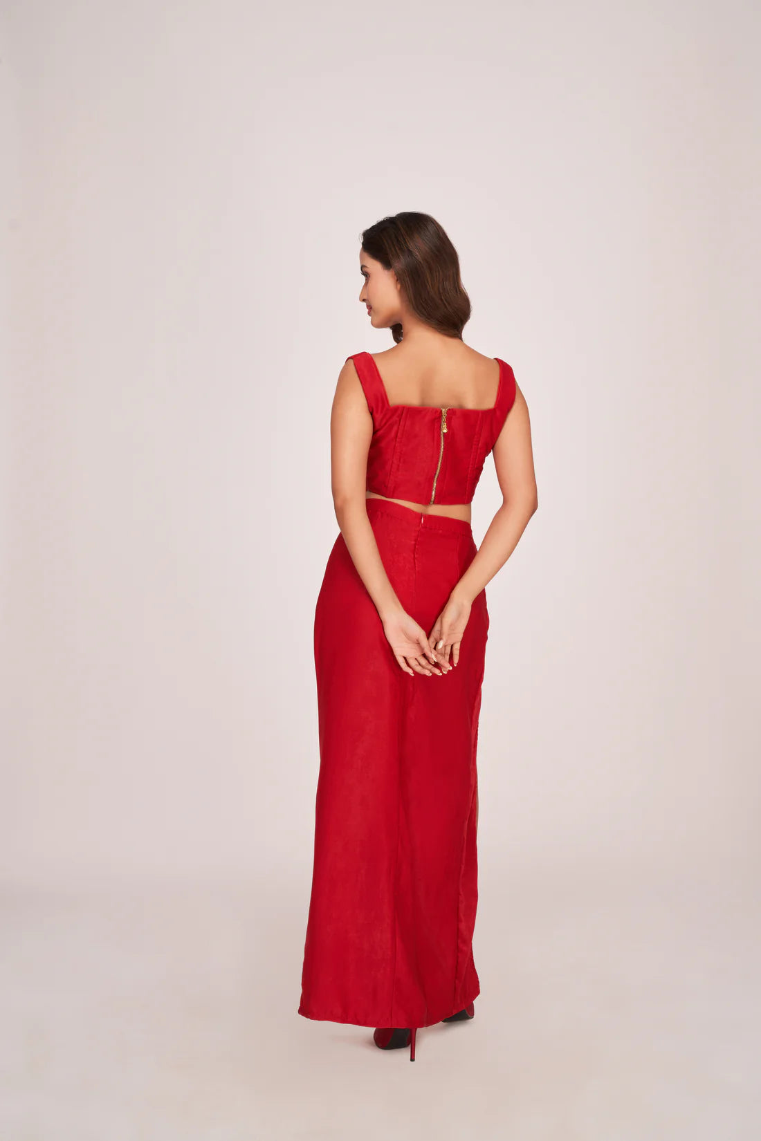 Pleated Waist Skirt