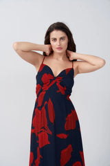 Floral ankle-length dress