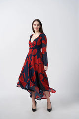 floral ankle-length dress