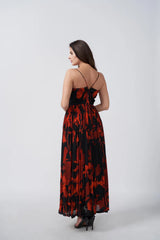 ankle-length floral outfit