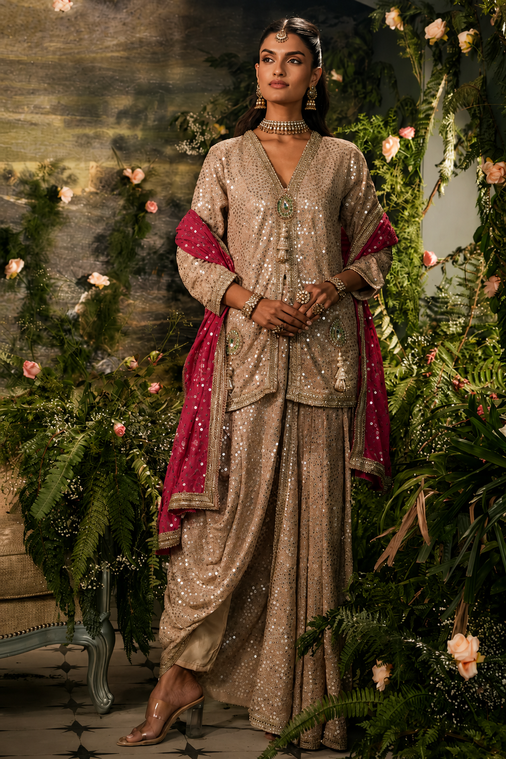 Regal Spark Indo-Western Lehenga