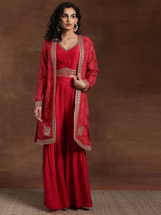 Kesari Mahal Jacket Sharara Set