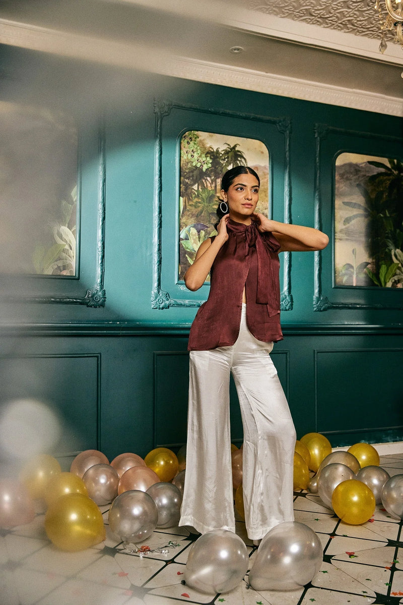 Soft satin blouse care