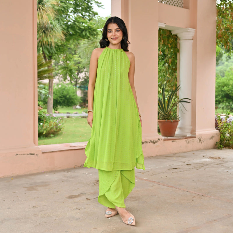 Garden Mukaish Suit Set
