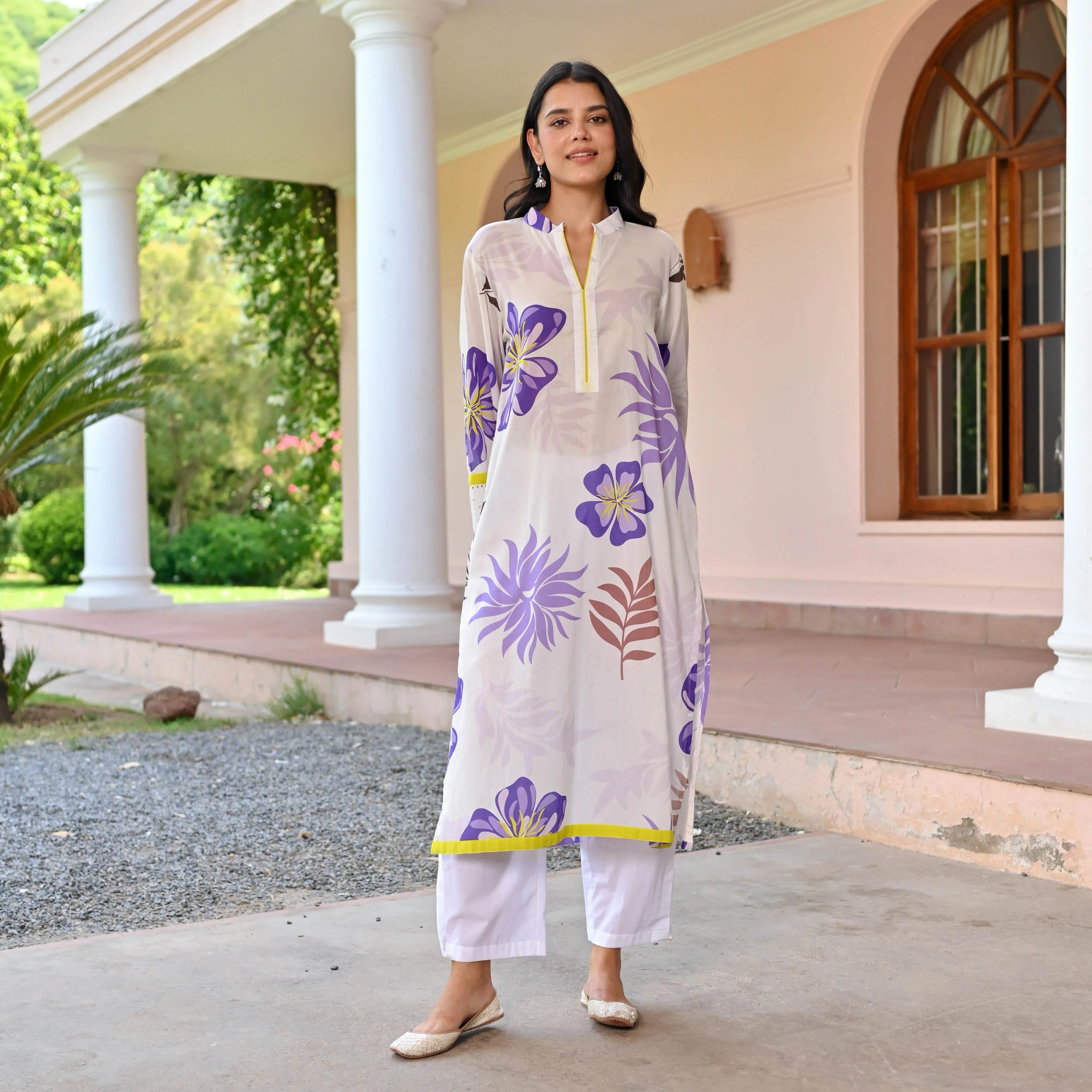 Textured Tales Cotton Kurta Set