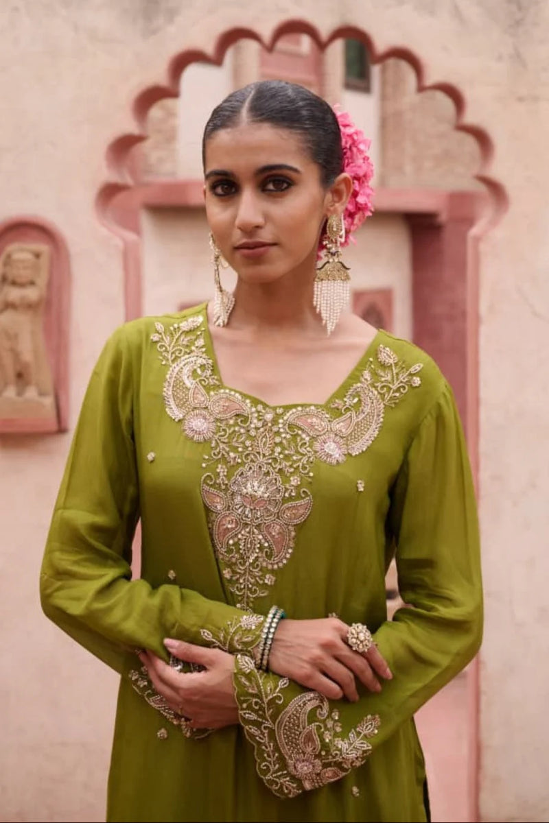 Sangini Oak Chinon Full Work Suit Set