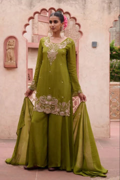 Sangini Oak Chinon Full Work Suit Set