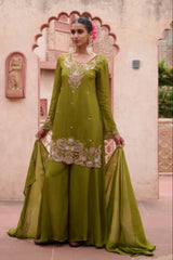 Sangini Oak Chinon Full Work Suit Set