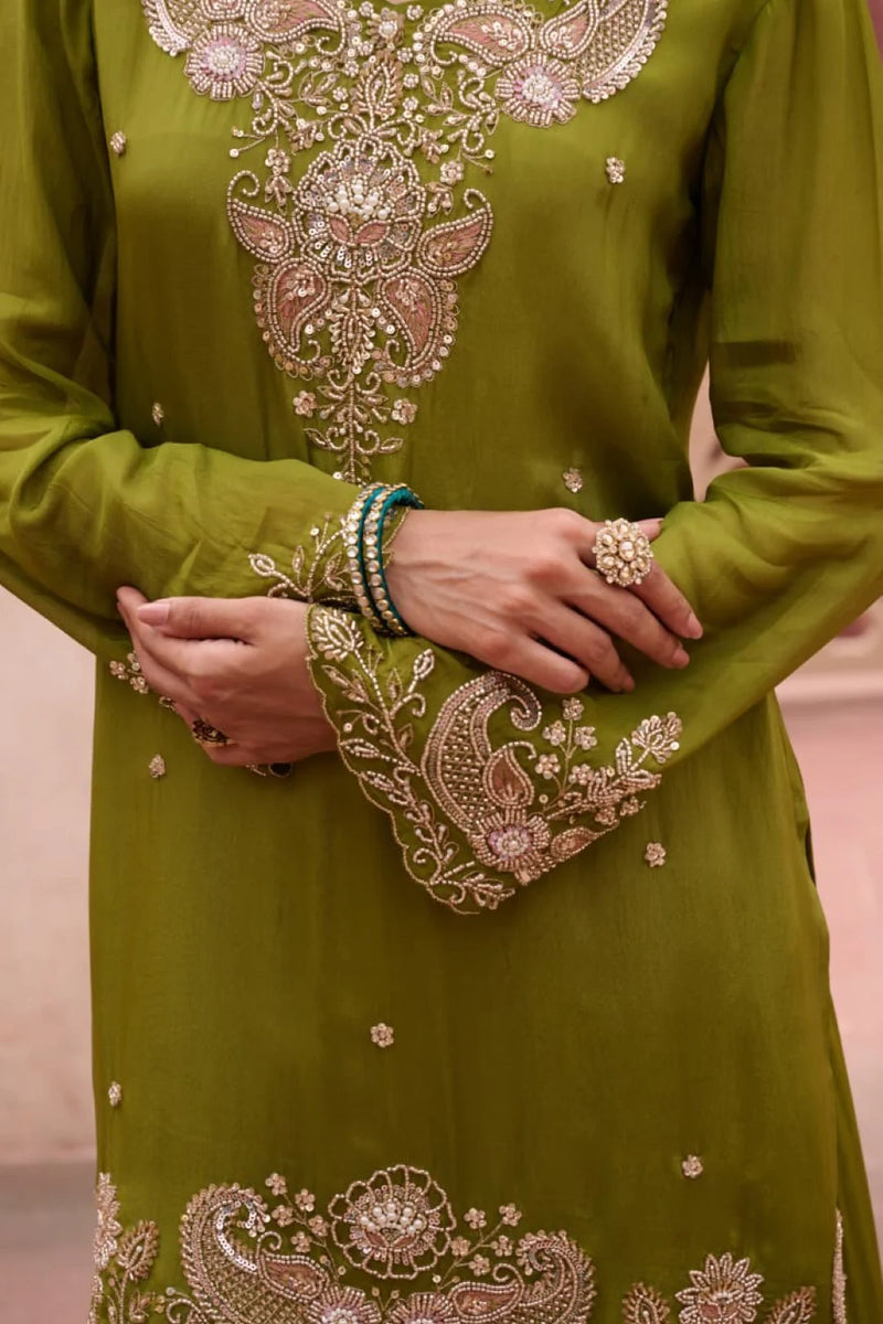 Sangini Oak Chinon Full Work Suit Set