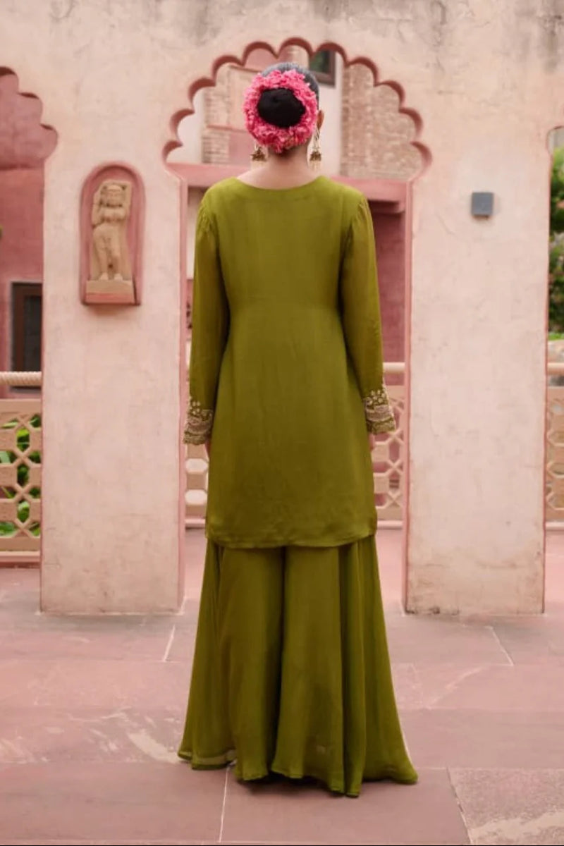 Sangini Oak Chinon Full Work Suit Set