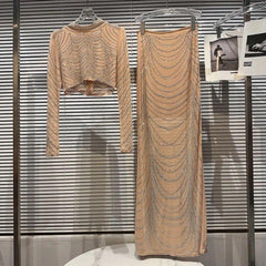 Sheath fabric evening wear