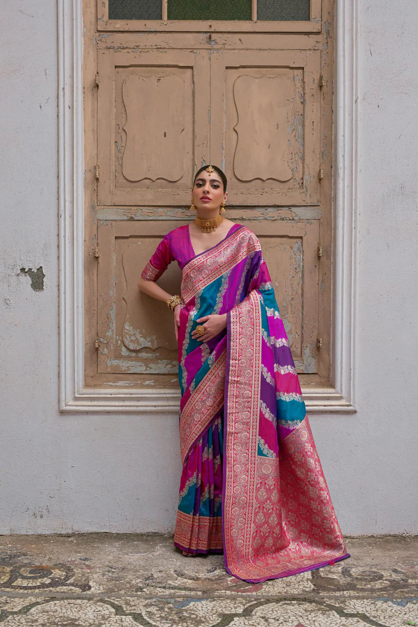 Traditional wedding saree
