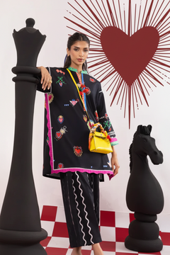 Black Heartline Co-ord Set