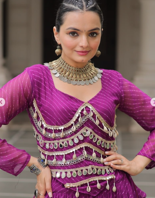 Royal & Pleated Navratri Lehenga Set