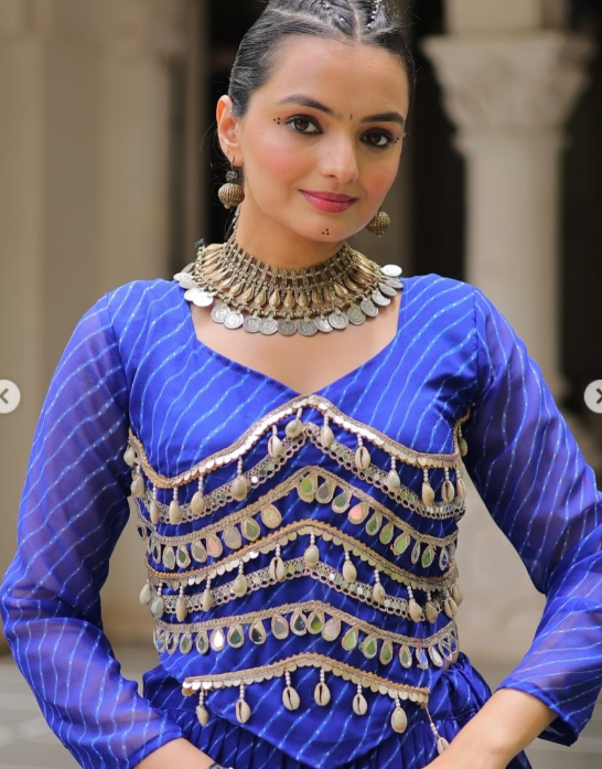 Royal & Pleated Navratri Lehenga Set