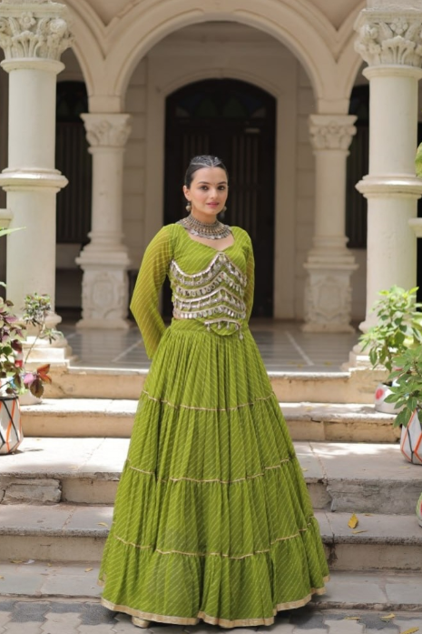 Royal & Pleated Navratri Lehenga Set