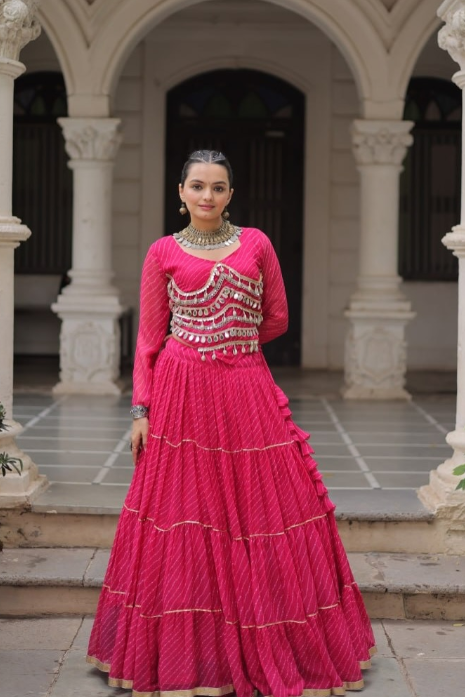 Royal & Pleated Navratri Lehenga Set