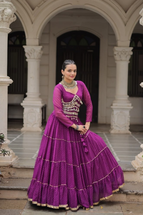 Royal & Pleated Navratri Lehenga Set