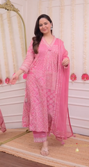 Stylish Rang Bandhej Set