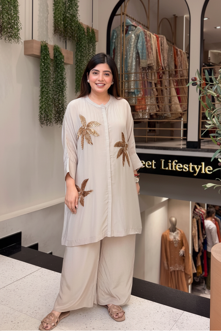 Sunehara Embroidered Co-ord Set