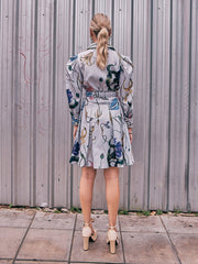 Floral trench dress