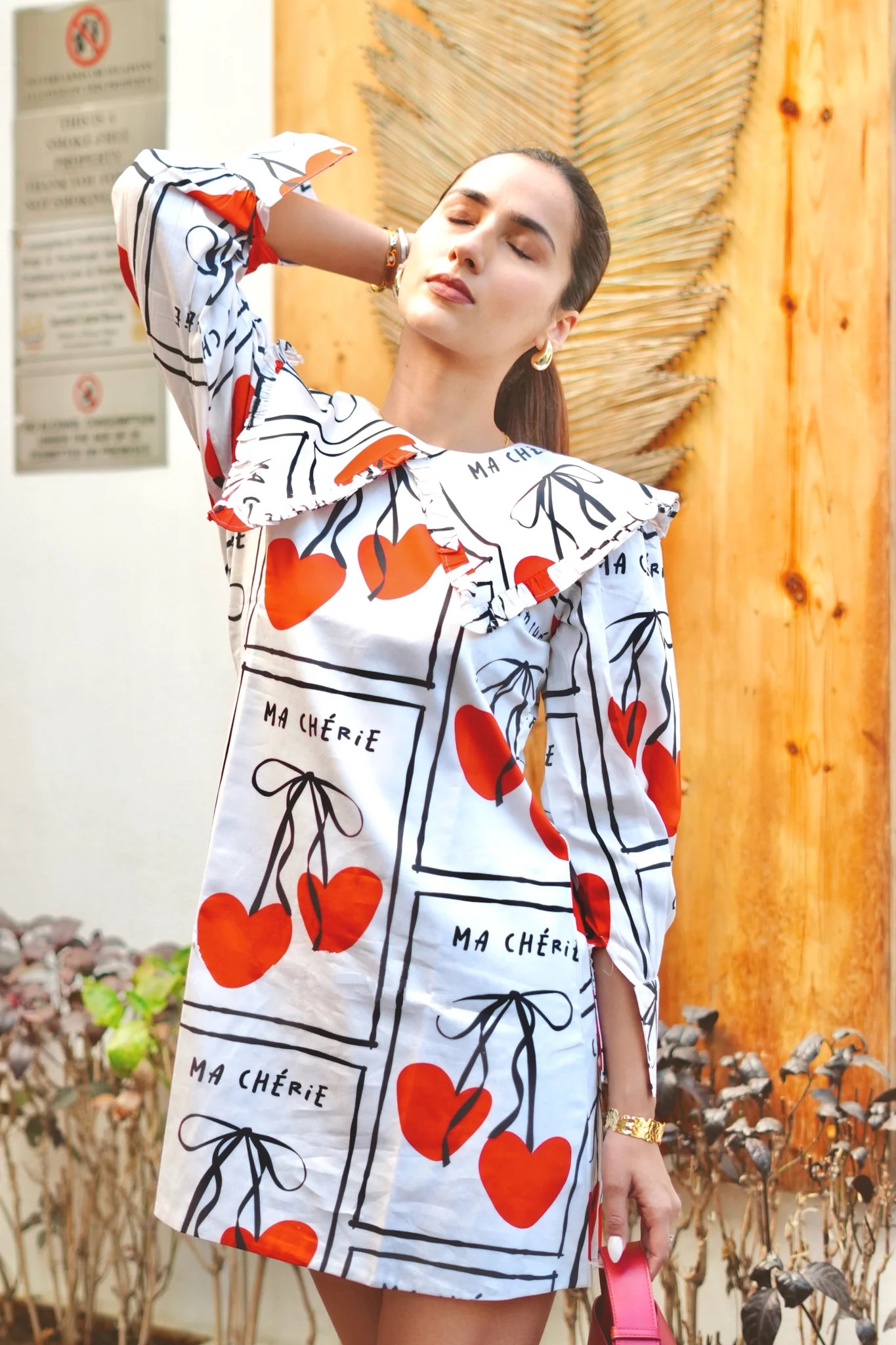 Cherry print dress