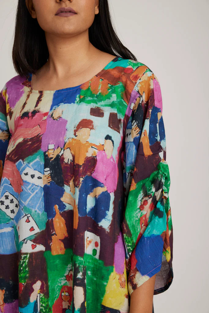 printed cotton dress