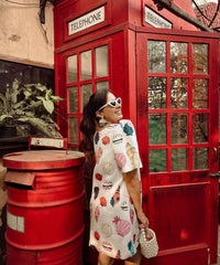 scuba fabric dress