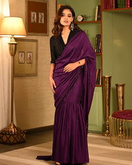 Lace embellished saree