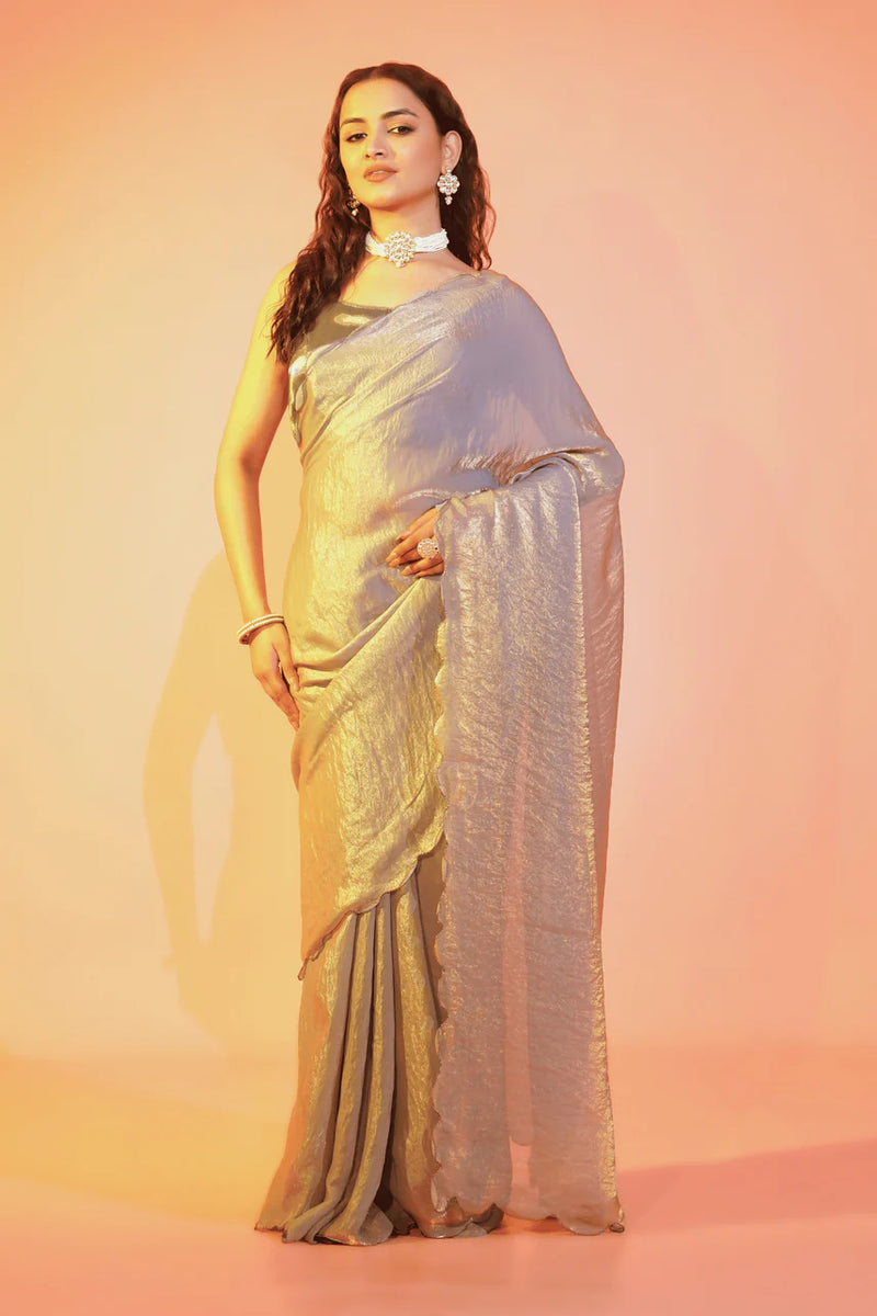 Silver Legacy Jimmy Choo Ready to Wear Saree