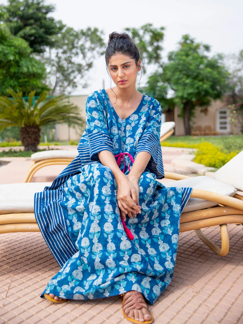 hand printed cotton dress